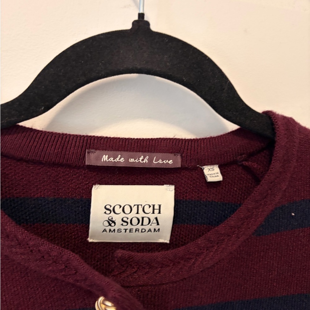 Scotch & Soda Striped Sweater with Gold buttons - Picture 5 of 9